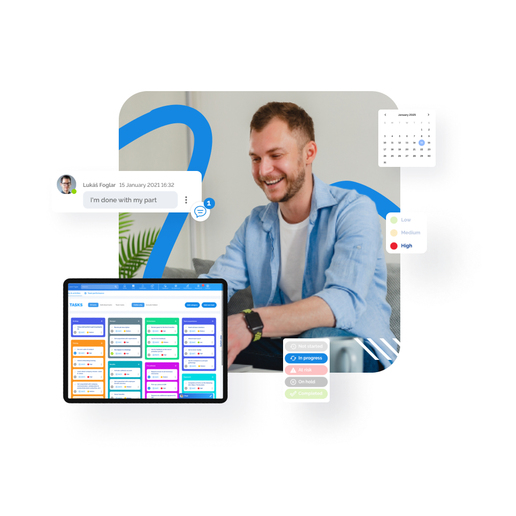 Engage your people with real-time objective tracking